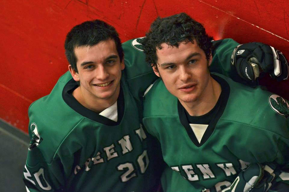 Seniors Chris Cook and Sean Linehan (Photo by Laurie Curran)