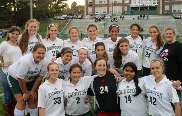 The JV Soccer Girls wrapped up their home season with a win over Randolph