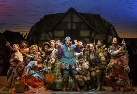 Michael James Scott and the cast of Something Rotten!