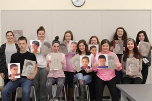 Ms. Poiriers art class and their memory projects