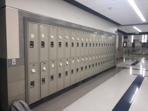 On Friday, Feb. 8, lockers at Abington High School were lined with sticky notes reminding students that they mattered