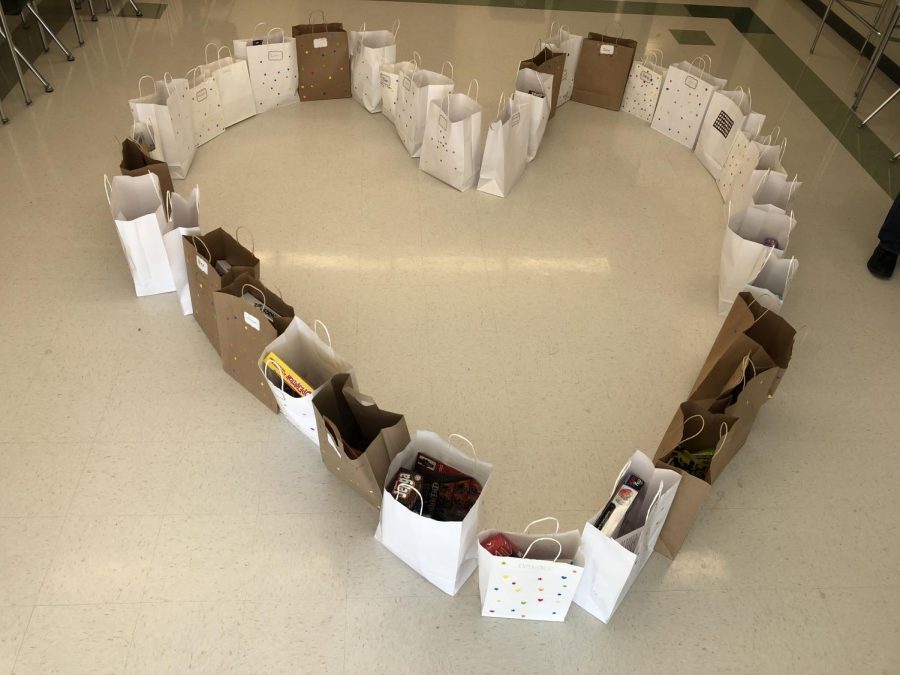 During+the+week+of+Valentines+Day%2C+students+in+the+Peer+Leaders+club+put+together+36+We+Do+Care+gift+packages+to+be+sent+to+Mullins%2C+SC+for+displaced+3rd+and+5th+graders.+