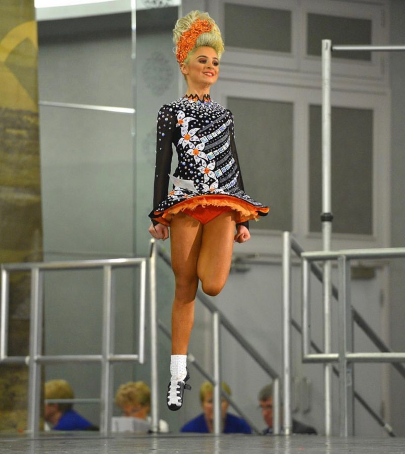 Josie McClory, an Irish dancer out of the Dunleavy Boyle Bremer Academy in Hanover, is seen here competing at the 2019 All Ireland Championships held in February