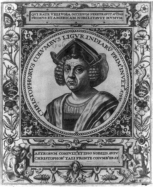 Christopher+Columbus+Engraving+by+Johann+Theodor+de+Bry.+Frankfurt%2C+1595.+Rare+Book+Division.+Hubbard+Collection.+Monogram+in+plate