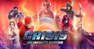The cast of characters in Crisis,a crossover that draws from five DC shows. It airs on The CW network.