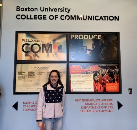 Abington sophomore Maria Wood at Boston Universitys College of Communication during Winter Visit Day on February 21, 2020.