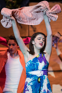 Isabelle Assaf 21 and Brian Tolan 21 in the dress rehearsal for Abington High Schools musical Mamma Mia which was cancelled on opening night March 12, 2020 due to the Covid pandemic.