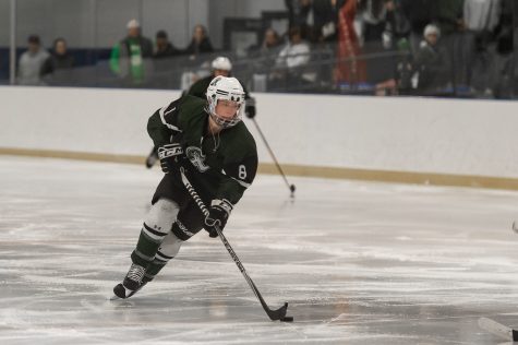 John Polito of the Abington Hockey Team during the 2019-2020 season in a game against Foxborough at the Canton Ice House. 