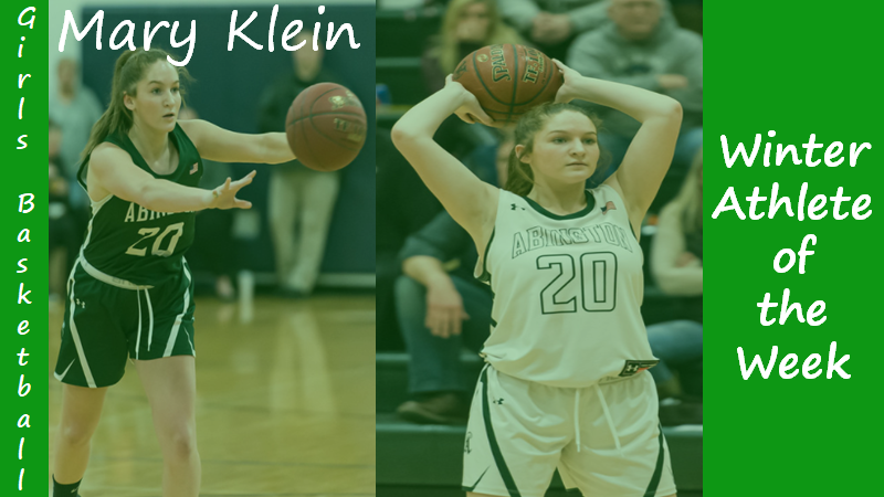Sophomore+Girls+Basketball+player+Mary+Klein+is+highlighted+as+a+Winter+Sports+Athlete+of+the+Week.